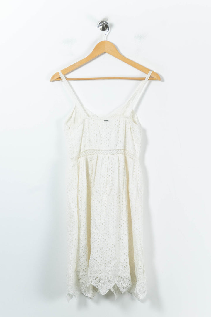 Robe Courte Blanche - Taille XS/34 de la marque IKKS | PARAD92011 - Vendu par Paradigme - Image 4