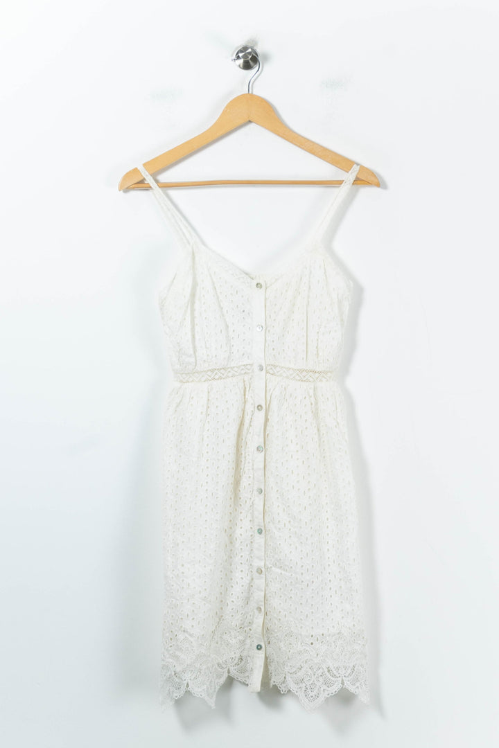 Robe Courte Blanche - Taille XS/34 de la marque IKKS | PARAD92011 - Vendu par Paradigme - Image 2