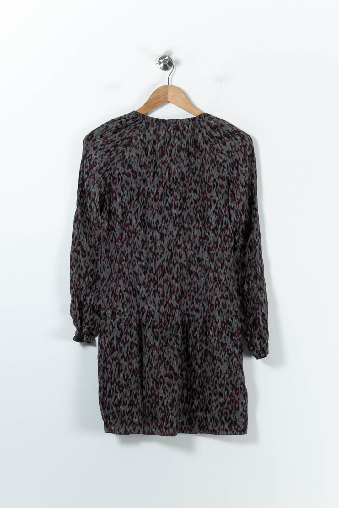 Robe Courte Grise et Bordeaux - Taille XS/34 de la marque Comptoir des Cotonniers | PARAD92012 - Vendu par Paradigme - Image 4