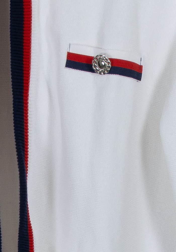 Cardigan Blanc et Bleu Marine - Taille XXXL/46 de la marque Weill | PARAD92029 - Vendu par Paradigme - Image 3