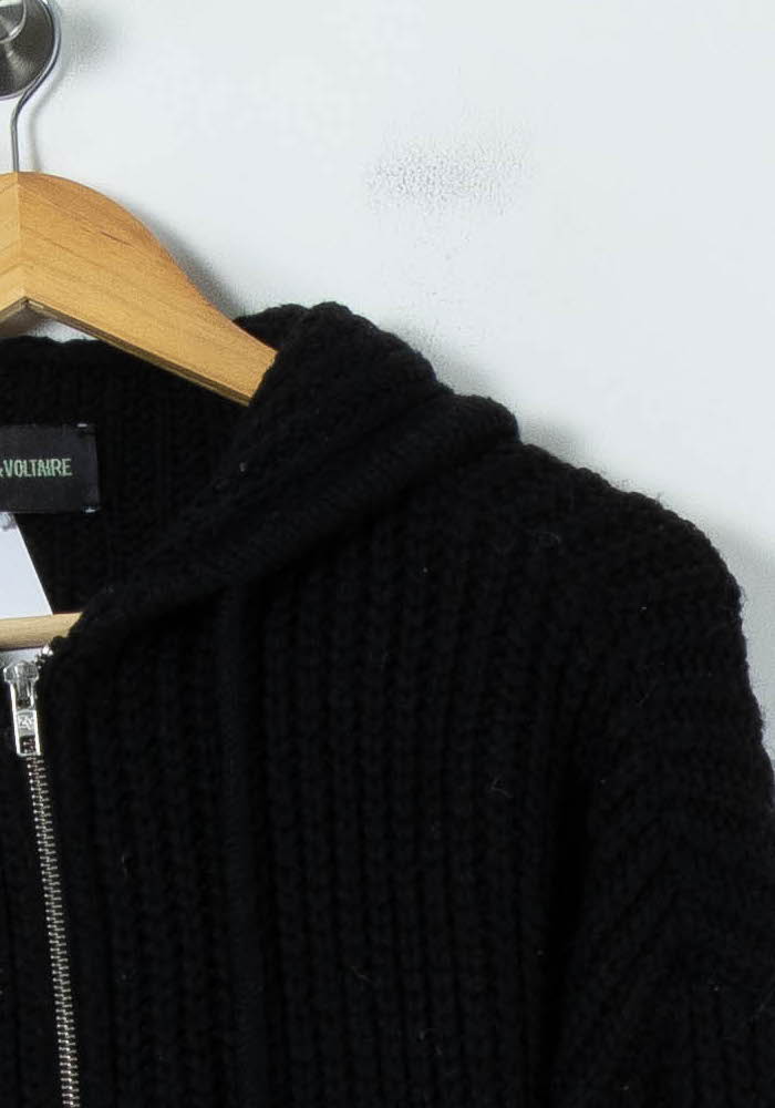 Gilet À Capuche Noir - Taille S/36 de la marque Zadig&Voltaire | PARAD92036 - Vendu par Paradigme - Image 3