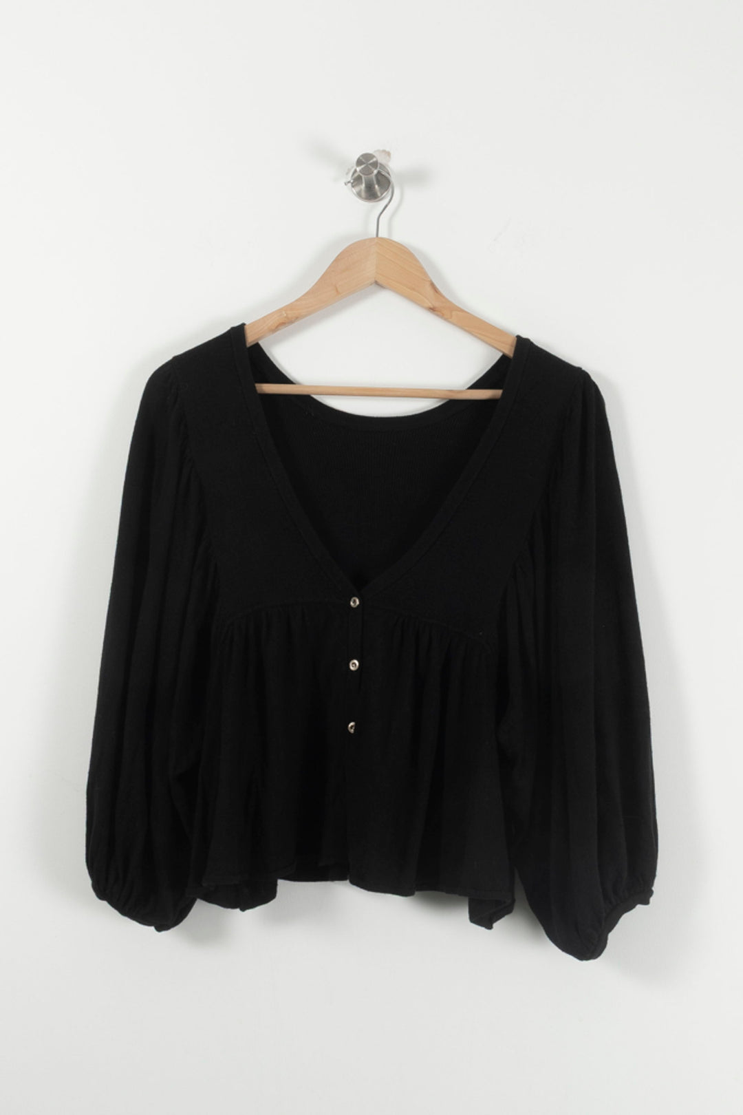 Blouse Noire - Taille M/38 de la marque ba&sh | PARAD92044 - Vendu par Paradigme - Image 4