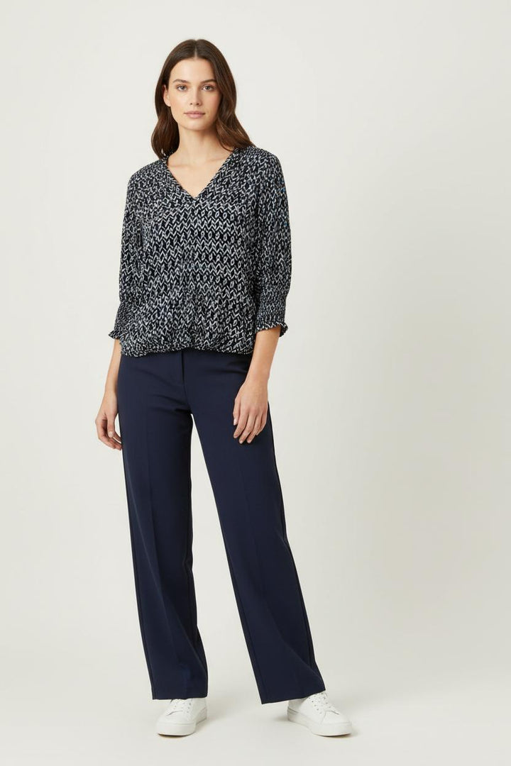 Blouse Noire et Bleue - Taille M/38 de la marque ba&sh | PARAD92045 - Vendu par Paradigme - Image 1