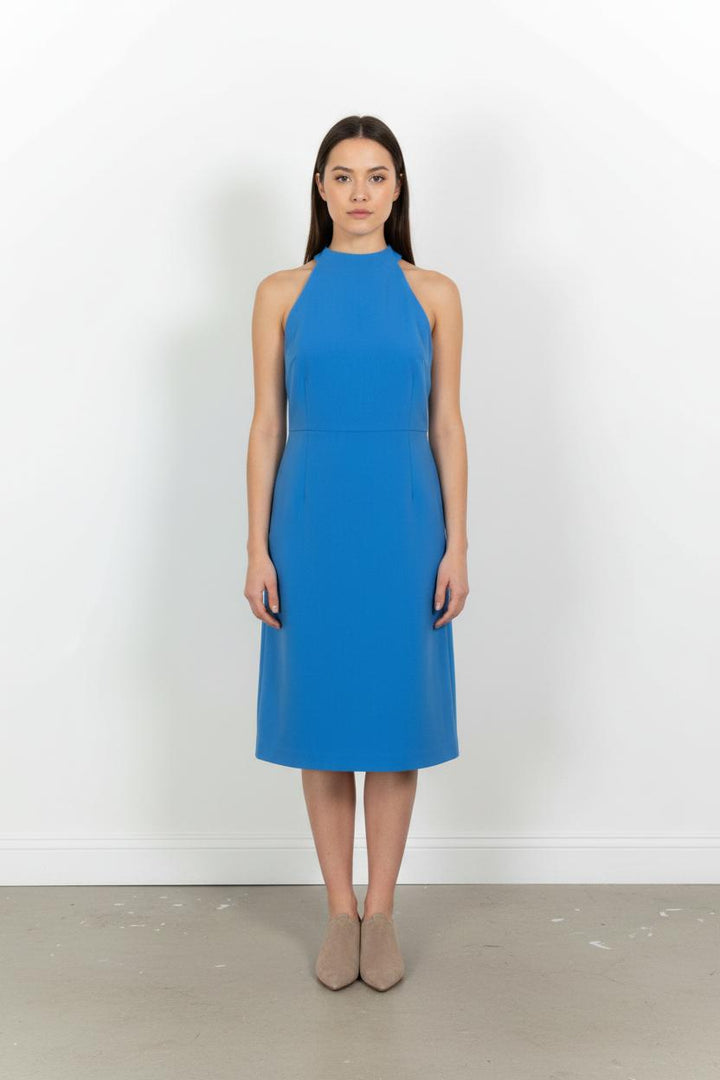 Robe mi-longue bleue - Taille L/40 de la marque Tara Jarmon | PARAD92048 - Vendu par Paradigme - Image 1