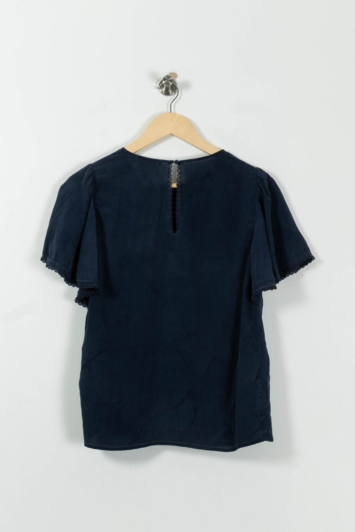 Blouse Bleue - Taille M/38 de la marque Sézane | PARAD92058 - Vendu par Paradigme - Image 4