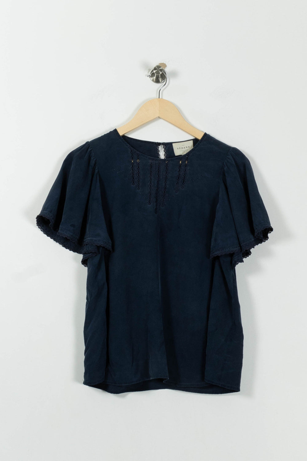 Blouse Bleue - Taille M/38 de la marque Sézane | PARAD92058 - Vendu par Paradigme - Image 2