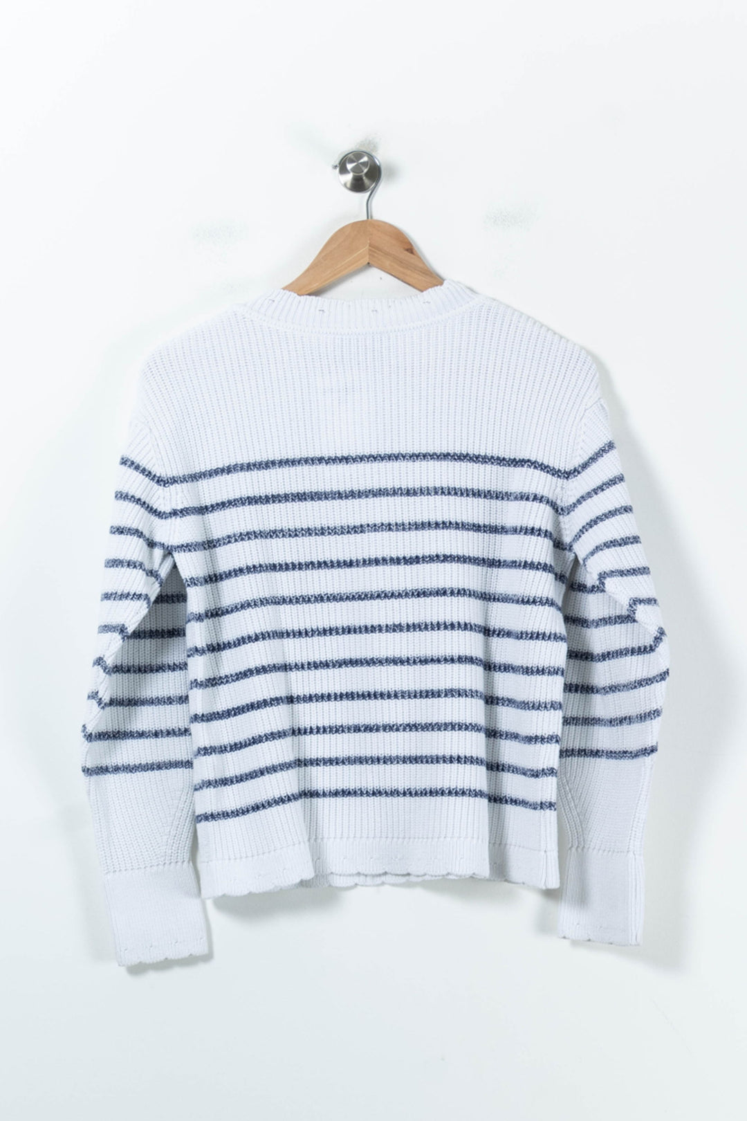 Pull Blanc et Bleu - Taille XS/34 de la marque One Step | PARAD92062 - Vendu par Paradigme - Image 4