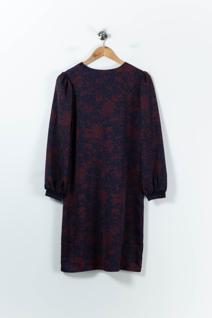 Robe Bleue et Bordeaux - Taille S/36 de la marque La Fée Maraboutée | PARAD92075 - Vendu par Paradigme - Image 4