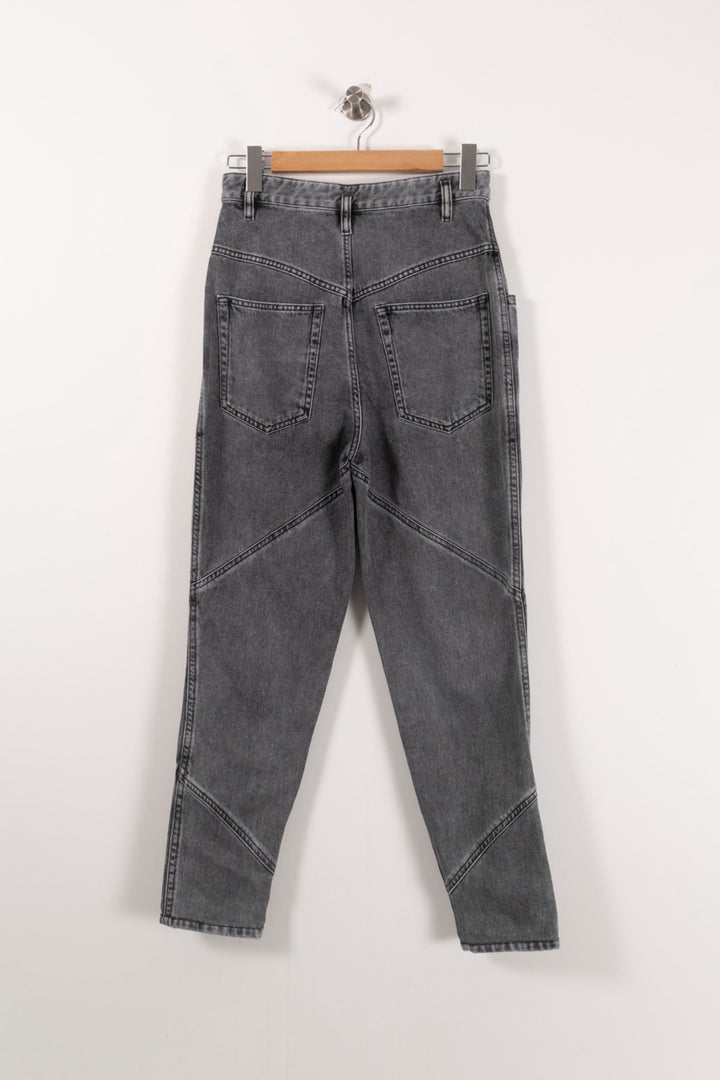 Jean Gris - Taille XS/34 de la marque Isabel Marant | PARAD92077 - Vendu par Paradigme - Image 4