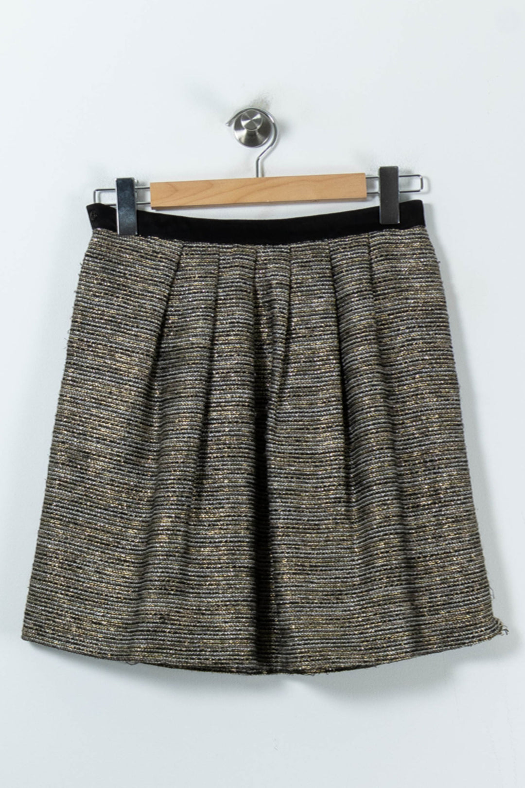 Jupe Courte Or et Noir - Taille M/38 de la marque Claudie Pierlot | PARAD92080 - Vendu par Paradigme - Image 4