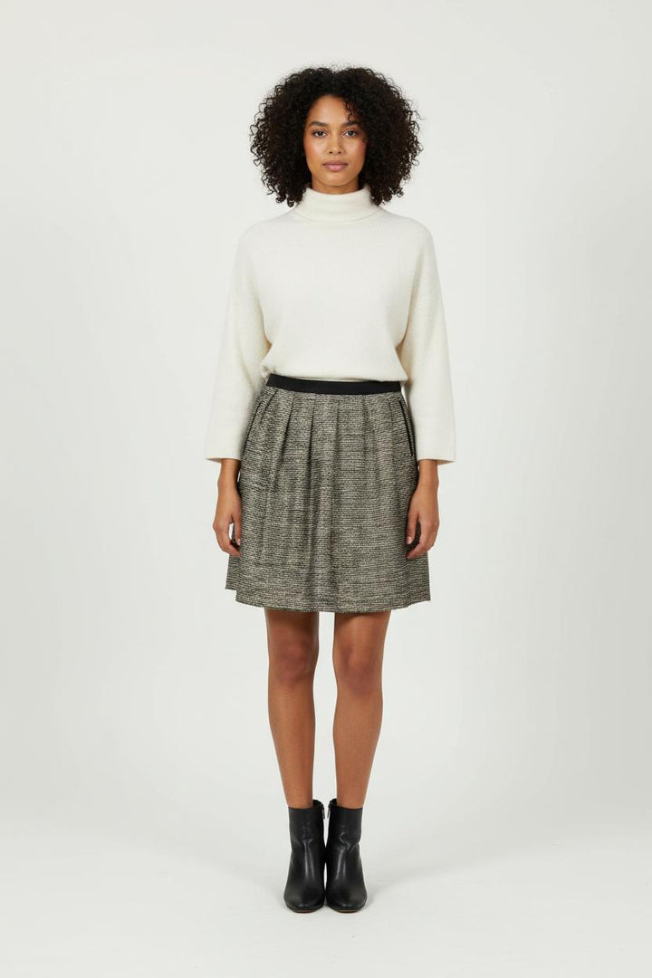 Jupe Courte Or et Noir - Taille M/38 de la marque Claudie Pierlot | PARAD92080 - Vendu par Paradigme - Image 1