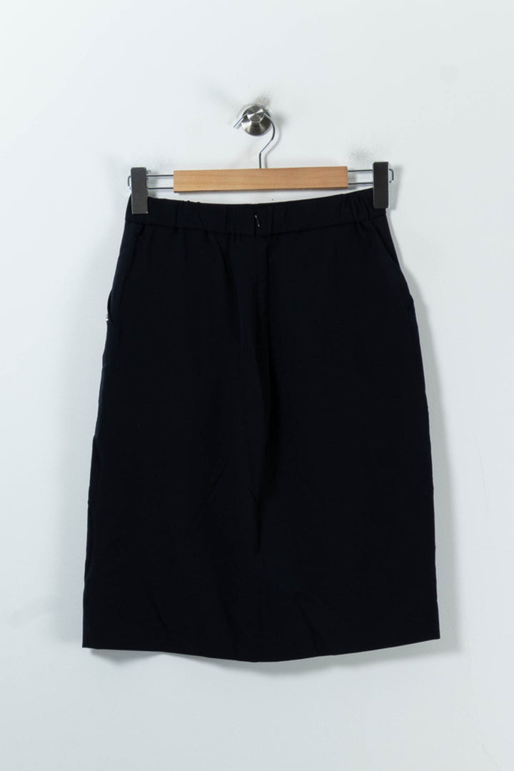 Jupe Droite Bleue - Taille S/36 de la marque Admise Paris | PARAD92091 - Vendu par Paradigme - Image 4