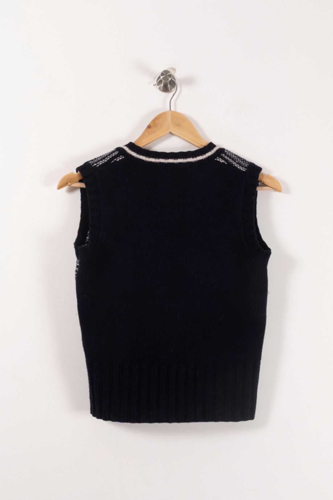 Pull Sans Manches Bleu et Blanc - Taille XS/34 de la marque Comptoir des Cotonniers | PARAD92099 - Vendu par Paradigme - Image 4