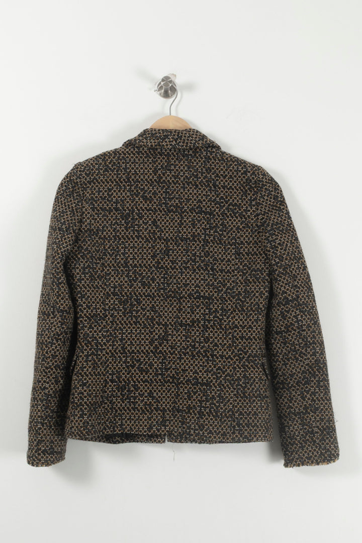 Veste Noir et Beige - Taille XS/34 de la marque ba&sh | PARAD92100 - Vendu par Paradigme - Image 4