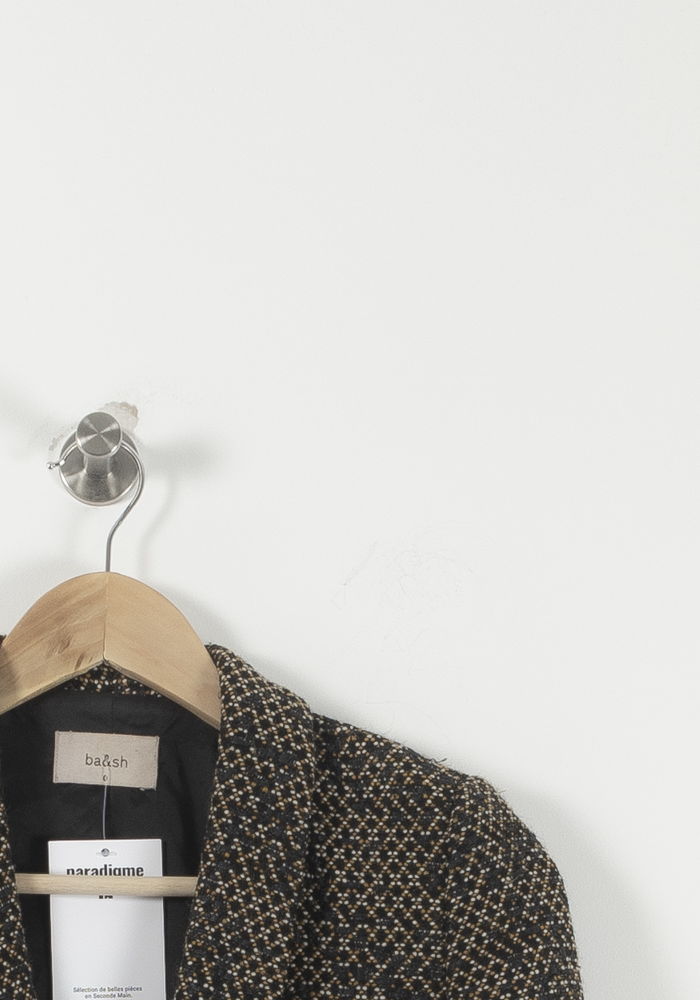 Veste Noir et Beige - Taille XS/34 de la marque ba&sh | PARAD92100 - Vendu par Paradigme - Image 3