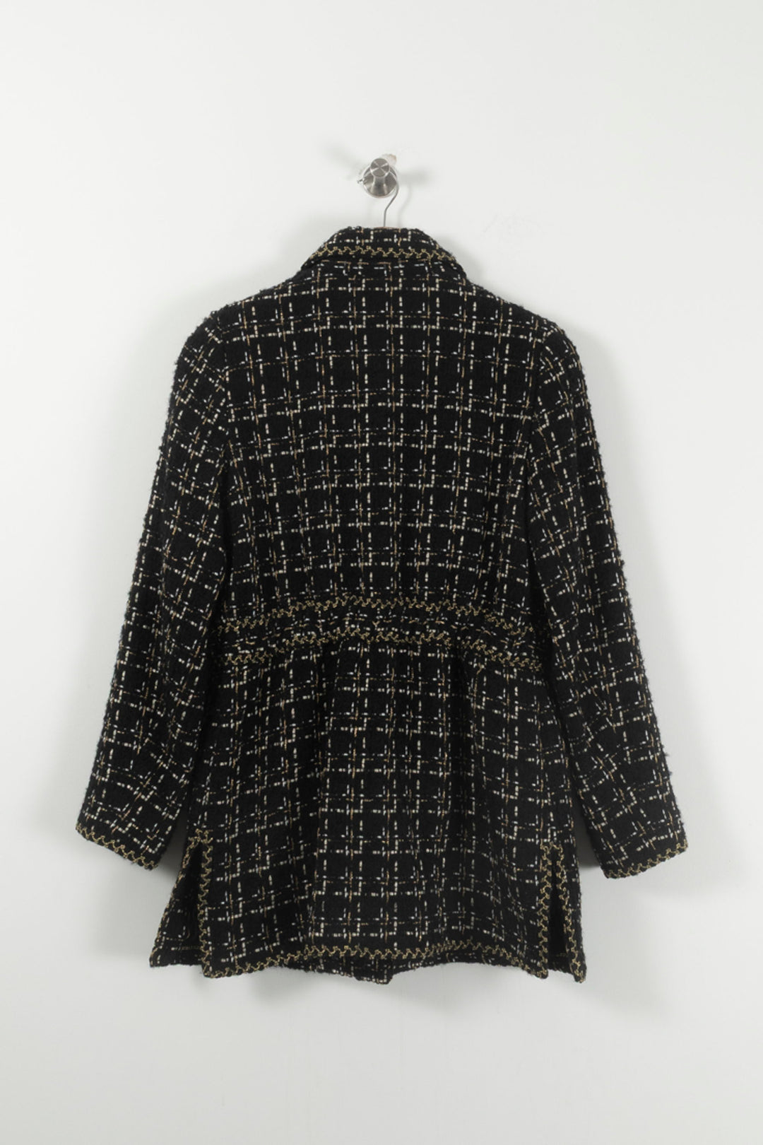 Veste Longue en Tweed Noire - Taille L/40 de la marque Weill | PARAD92106 - Vendu par Paradigme - Image 4
