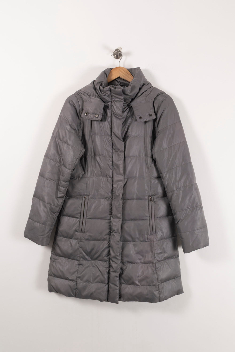 Parka Grise - Taille S/36 de la marque Caroll | PARAD92108 - Vendu par Paradigme - Image 2