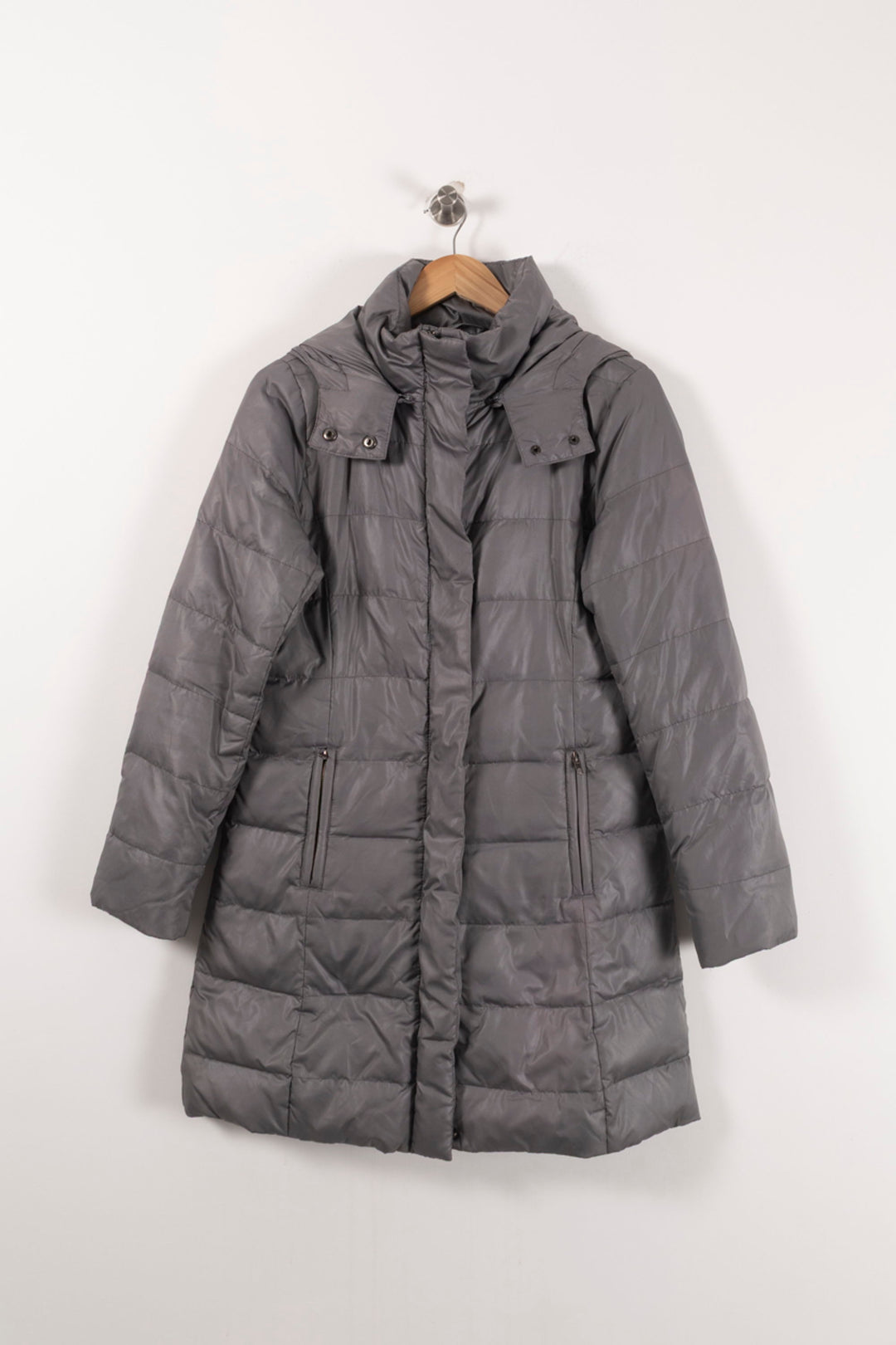 Parka Grise - Taille S/36 de la marque Caroll | PARAD92108 - Vendu par Paradigme - Image 2