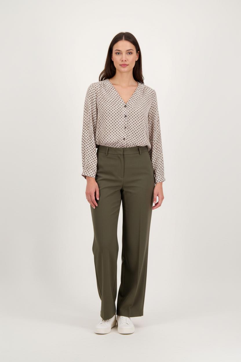 Blouse Beige et Noire - Taille S/36 de la marque Claudie Pierlot | PARAD92109 - Vendu par Paradigme - Image 1