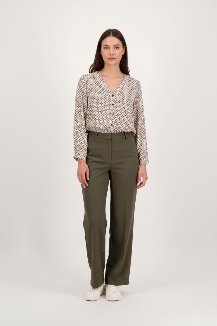 Blouse Beige et Noire - Taille S/36 de la marque Claudie Pierlot | PARAD92109 - Vendu par Paradigme - Image 1