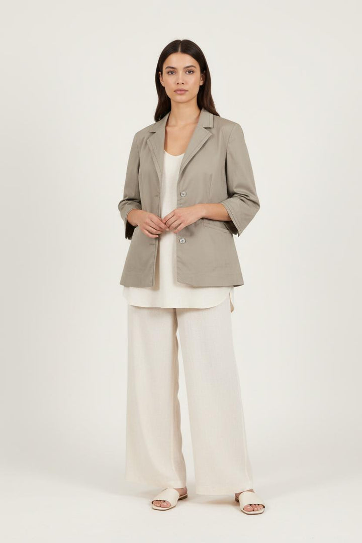 Veste Beige - Taille L/40 de la marque Caroll | PARAD92113 - Vendu par Paradigme - Image 1