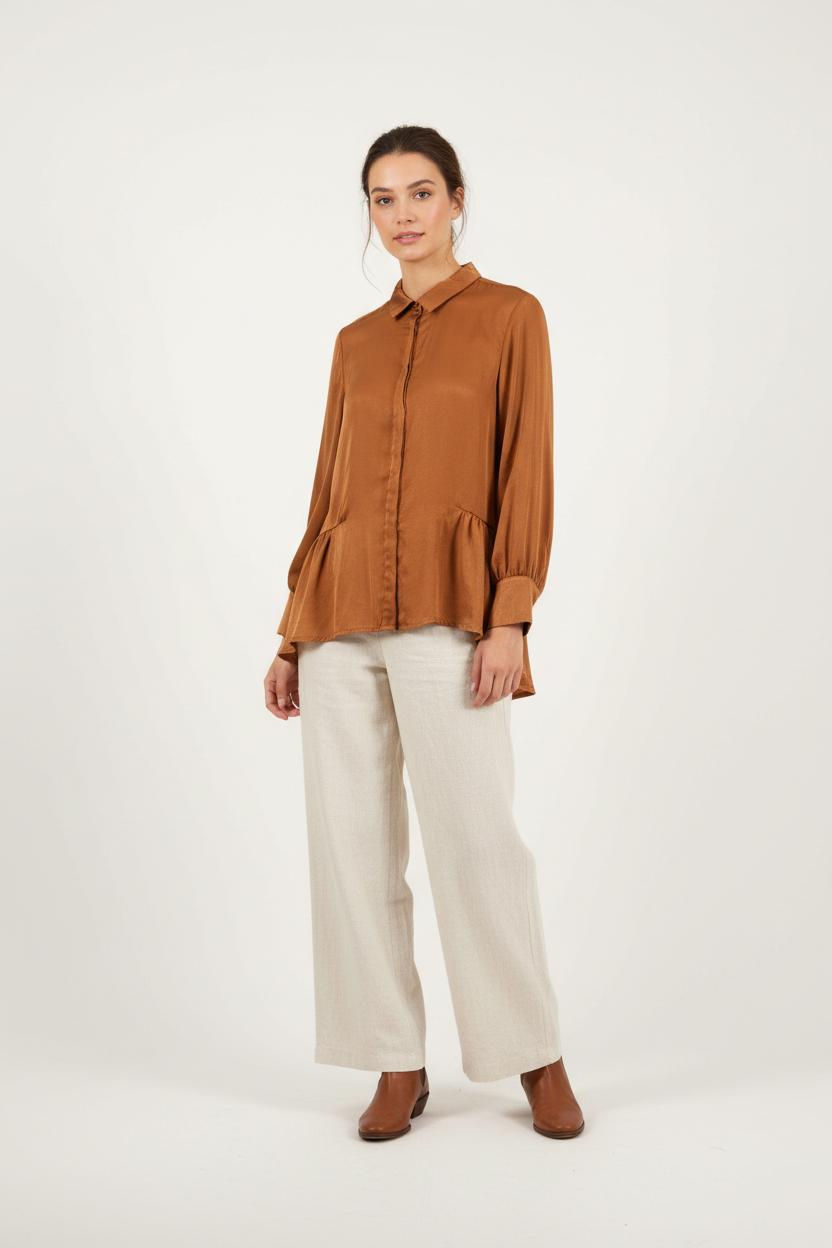 Blouse Orange - Taille M/38 de la marque Imprevu | PARAD92120 - Vendu par Paradigme - Image 1