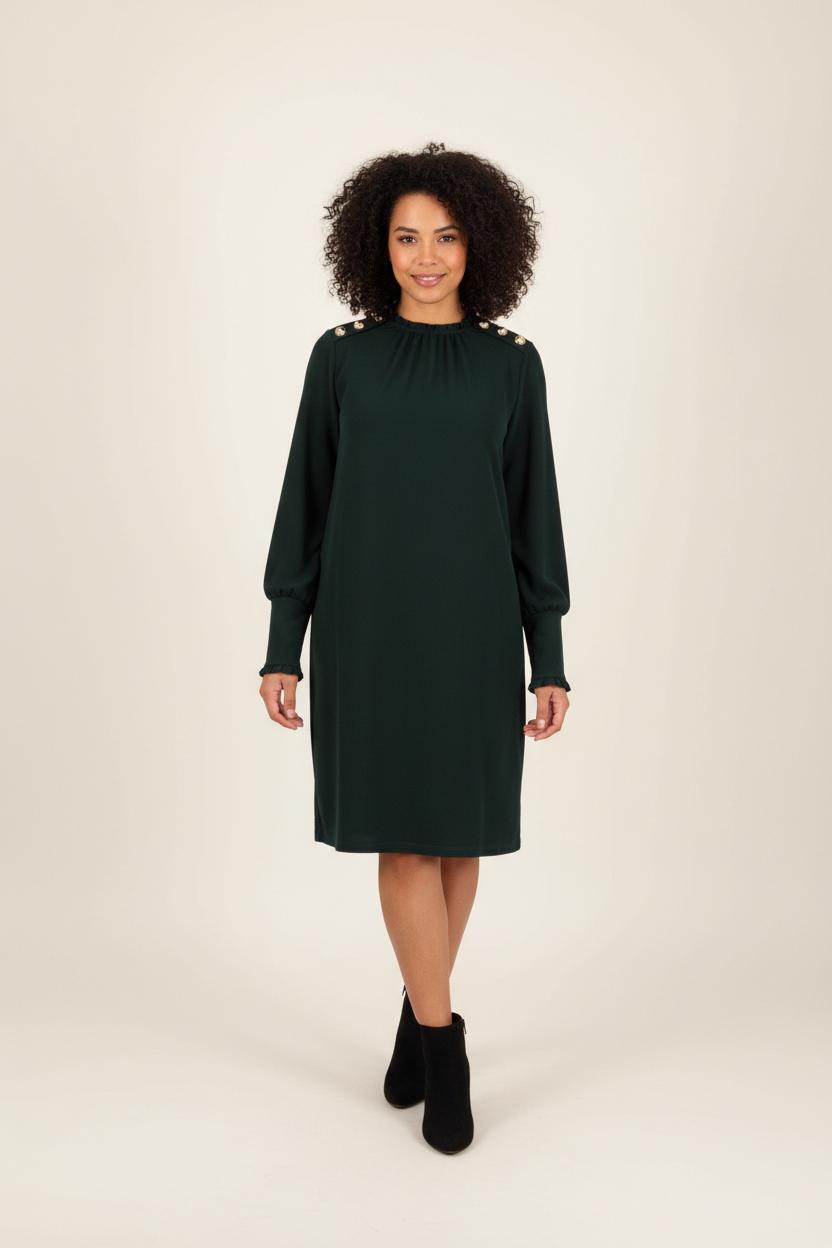 Robe Droite Verte - Taille M/38 de la marque Imprevu | PARAD92121 - Vendu par Paradigme - Image 1