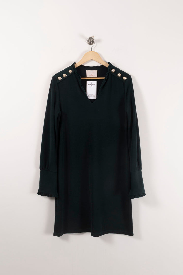 Robe Droite Verte - Taille M/38 de la marque Imprevu | PARAD92121 - Vendu par Paradigme - Image 2