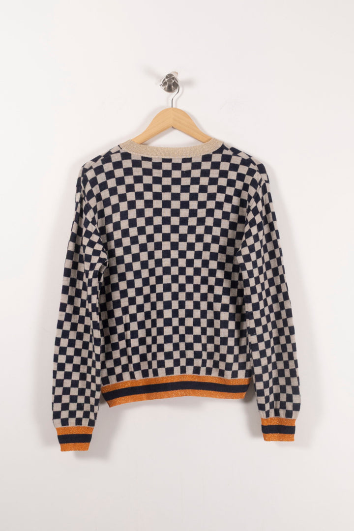 Pull Noir et Beige - Taille XL/42 de la marque Imprevu | PARAD92124 - Vendu par Paradigme - Image 4