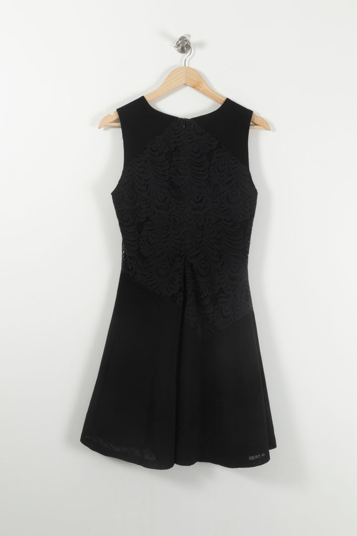 Robe Évasée Noire - Taille L/40 de la marque Sandro | PARAD92136 - Vendu par Paradigme - Image 4