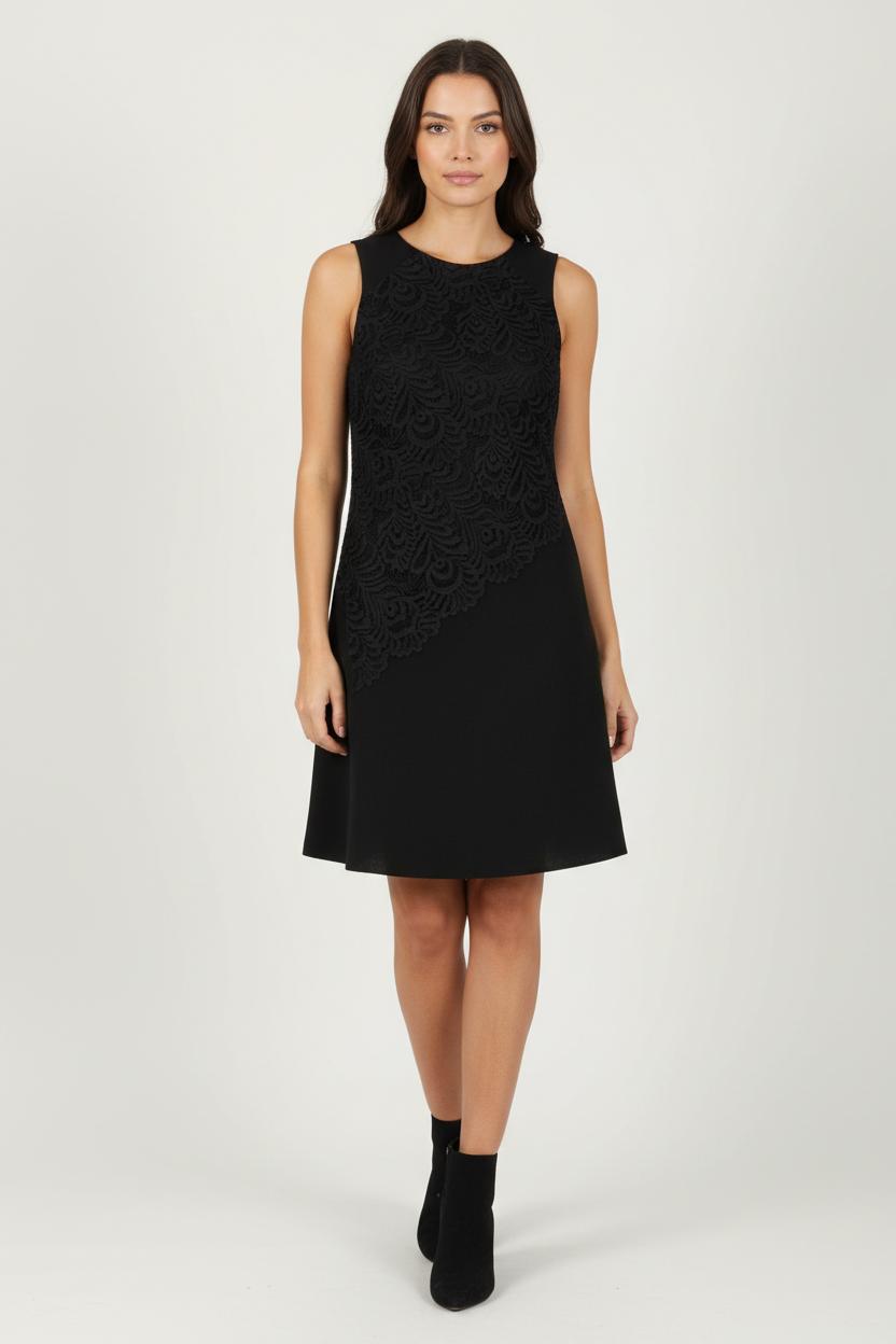 Robe Évasée Noire - Taille L/40 de la marque Sandro | PARAD92136 - Vendu par Paradigme - Image 1
