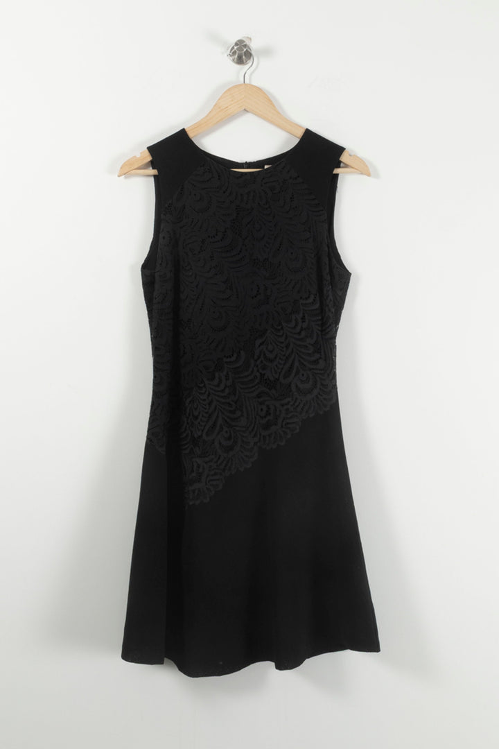 Robe Évasée Noire - Taille L/40 de la marque Sandro | PARAD92136 - Vendu par Paradigme - Image 2