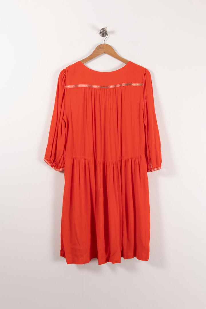Robe Midi Orange - Taille L/40 de la marque ba&sh | PARAD92137 - Vendu par Paradigme - Image 4