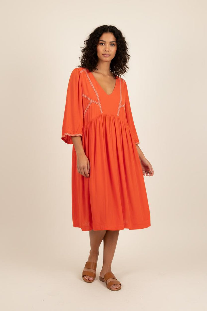 Robe Midi Orange - Taille L/40 de la marque ba&sh | PARAD92137 - Vendu par Paradigme - Image 1