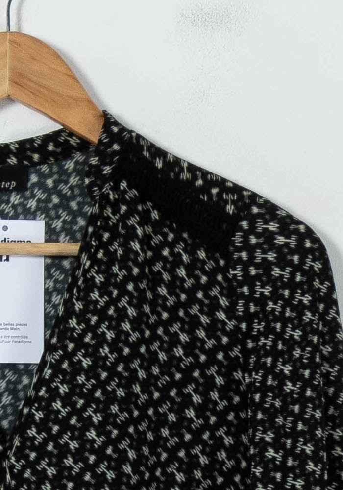 Blouse Noire et Blanche - Taille M/38 de la marque One Step | PARAD92145 - Vendu par Paradigme - Image 3