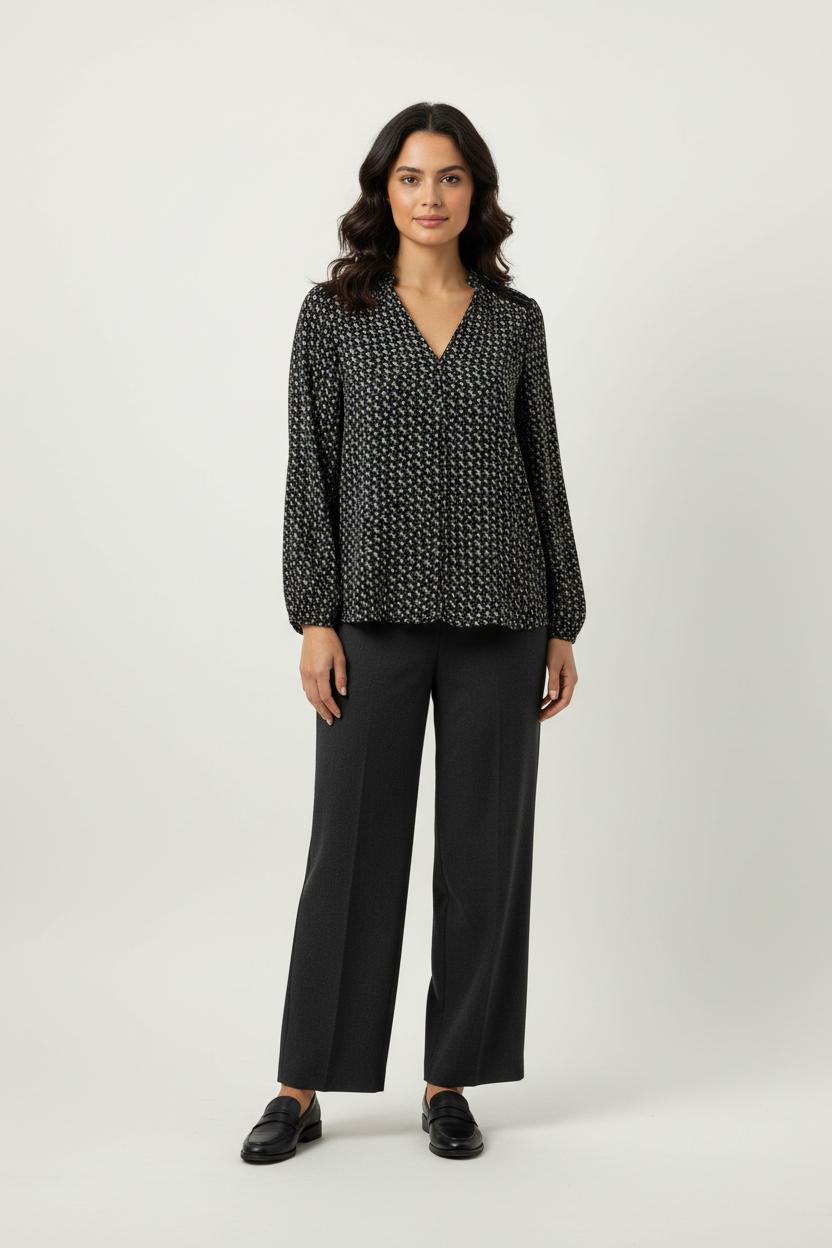 Blouse Noire et Blanche - Taille M/38 de la marque One Step | PARAD92145 - Vendu par Paradigme - Image 1