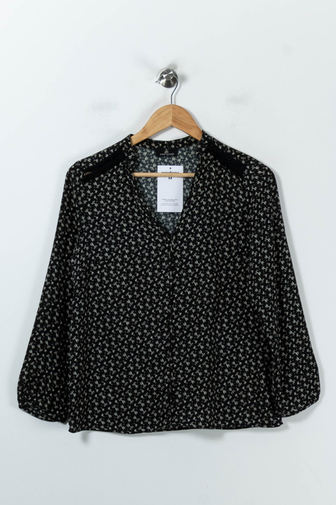 Blouse Noire et Blanche - Taille M/38 de la marque One Step | PARAD92145 - Vendu par Paradigme - Image 2