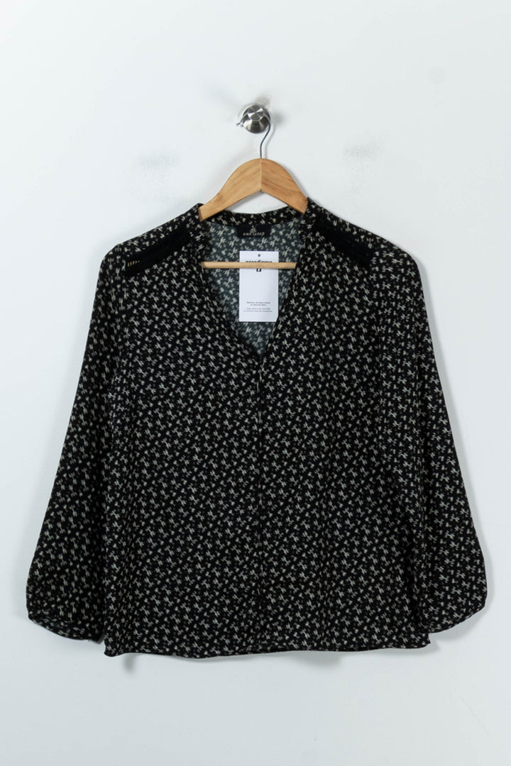 Blouse Noire et Blanche - Taille M/38 de la marque One Step | PARAD92145 - Vendu par Paradigme - Image 2