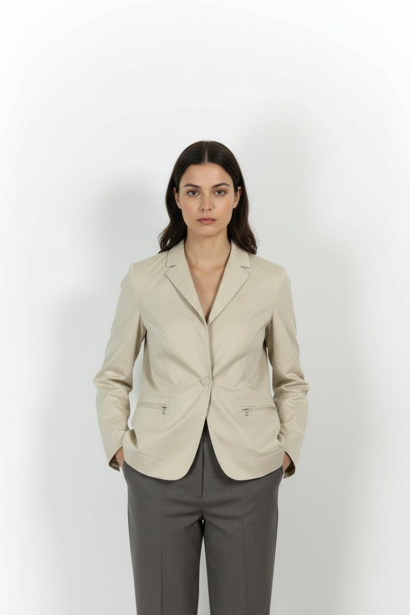 Veste Tailleur Beige - Taille L/40 de la marque Maison 123 | PARAD92149 - Vendu par Paradigme - Image 1