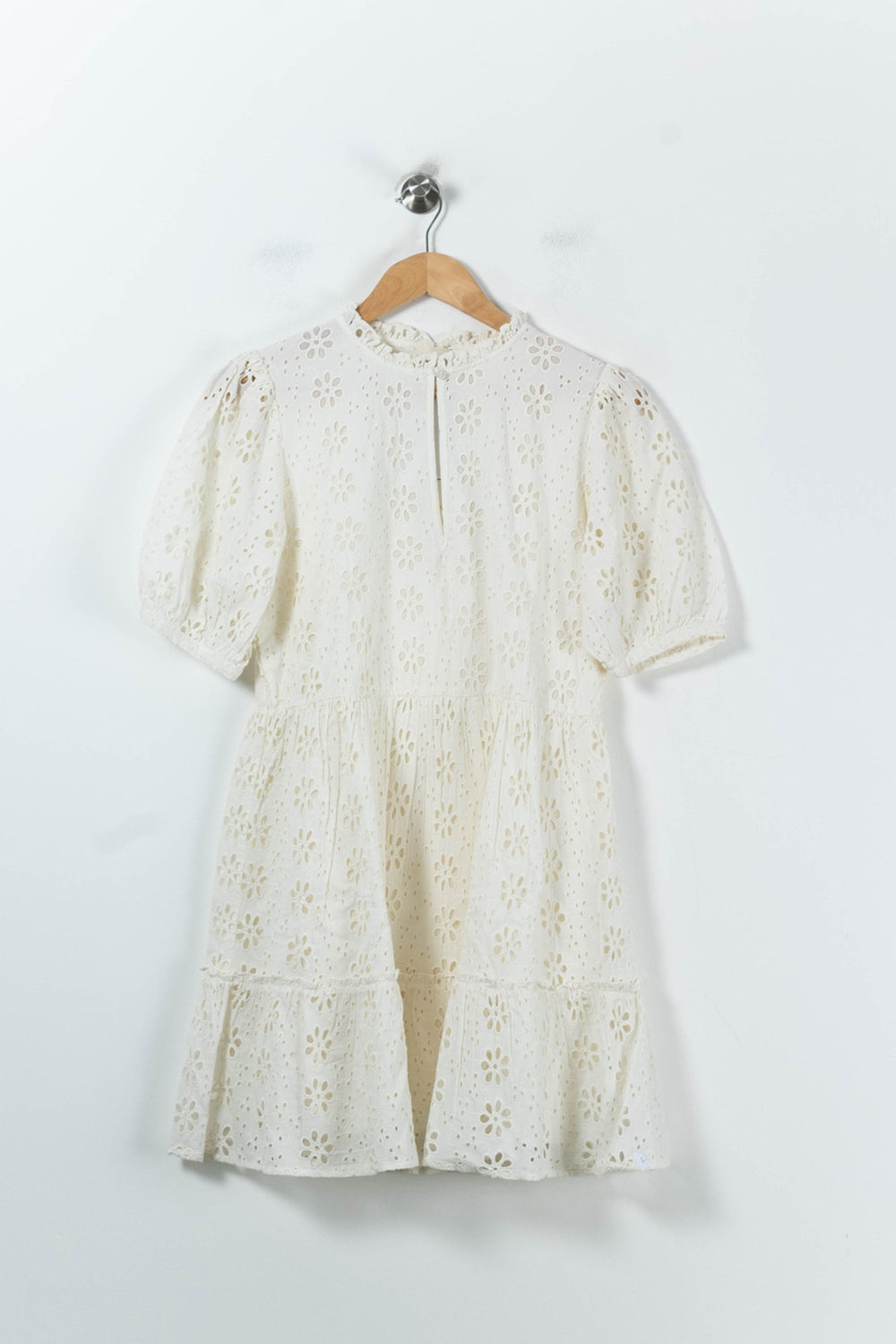 Robe Brodée Blanche - Taille L/40 de la marque Petite Mendigote | PARAD92153 - Vendu par Paradigme - Image 2