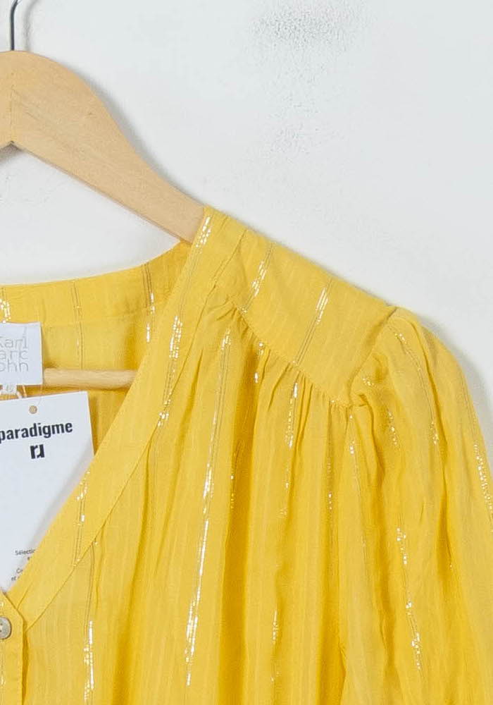 Robe Courte Jaune - Taille L/40 de la marque Karl Marc John | PARAD92154 - Vendu par Paradigme - Image 3