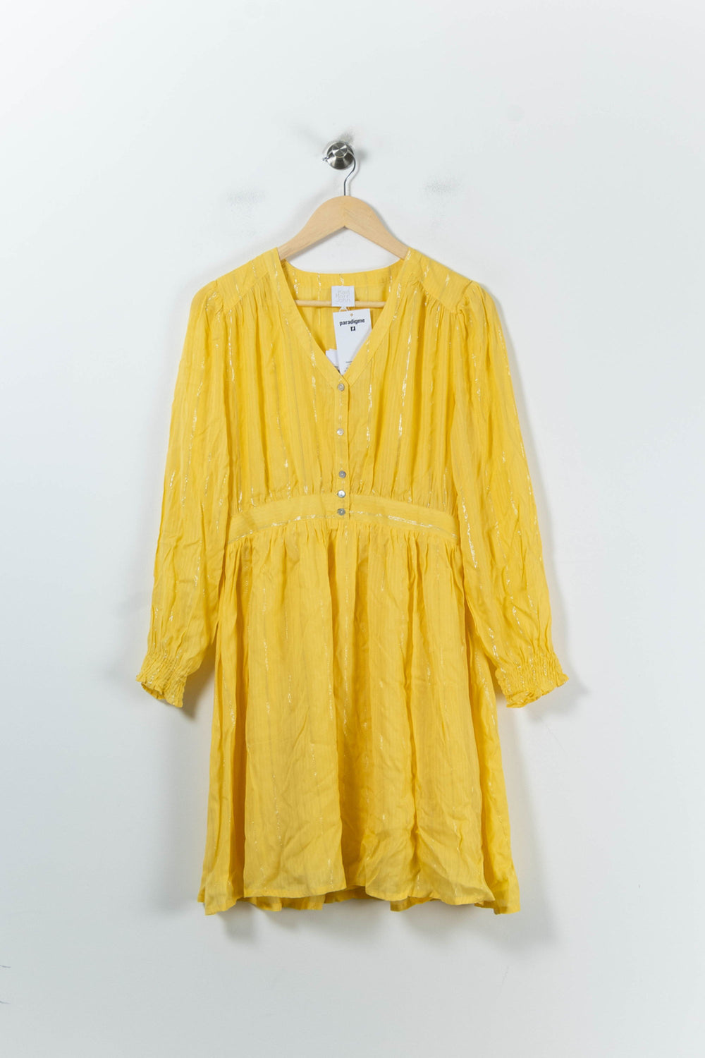 Robe Courte Jaune - Taille L/40 de la marque Karl Marc John | PARAD92154 - Vendu par Paradigme - Image 2