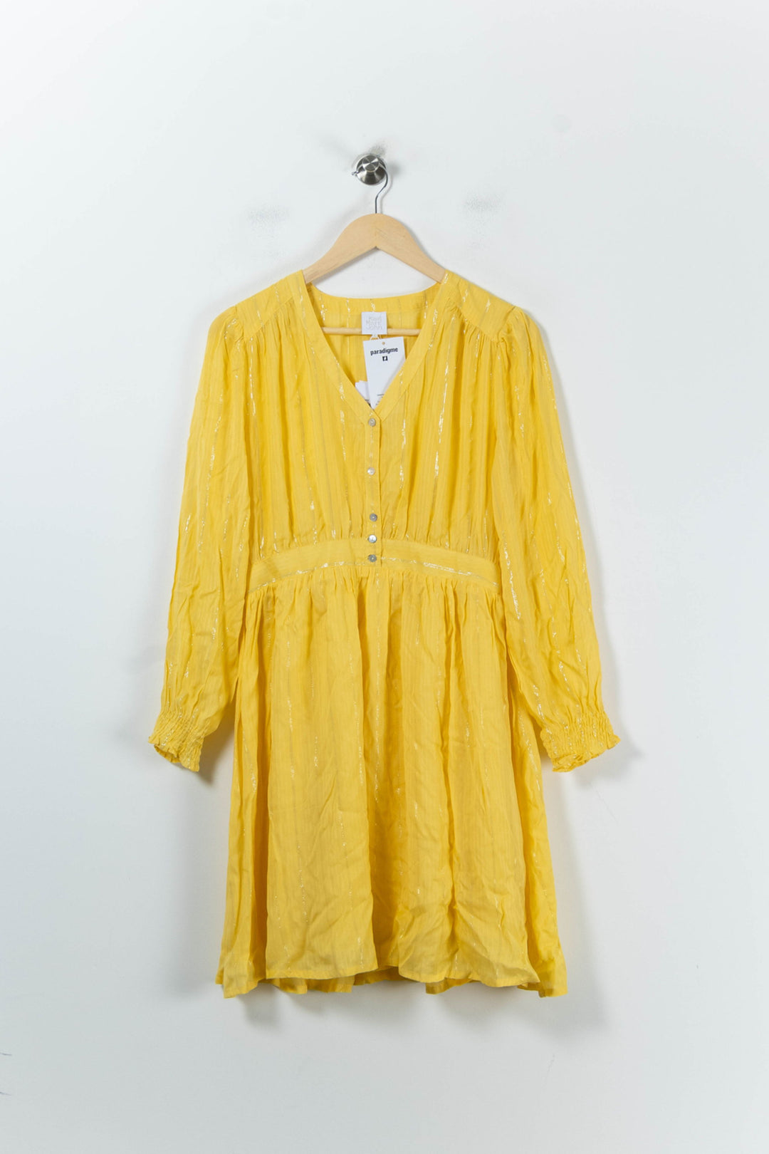 Robe Courte Jaune - Taille L/40 de la marque Karl Marc John | PARAD92154 - Vendu par Paradigme - Image 2