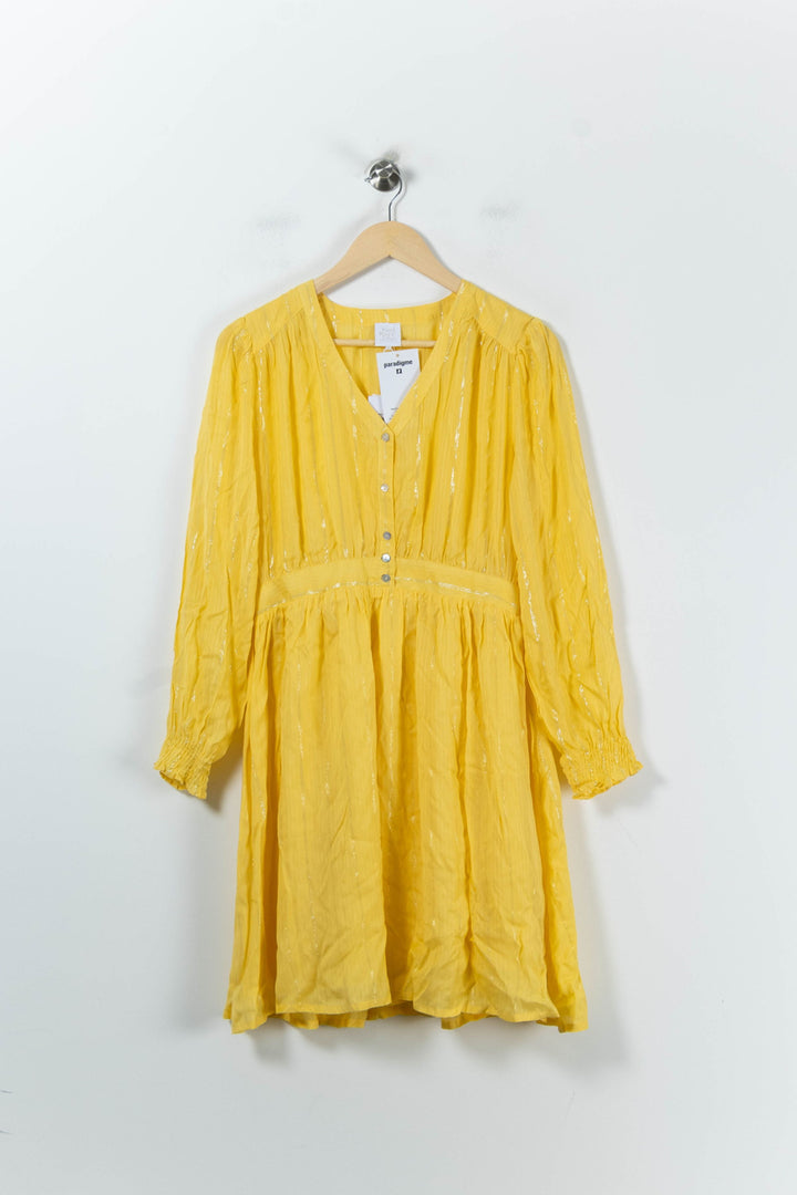 Robe Courte Jaune - Taille L/40 de la marque Karl Marc John | PARAD92154 - Vendu par Paradigme - Image 2