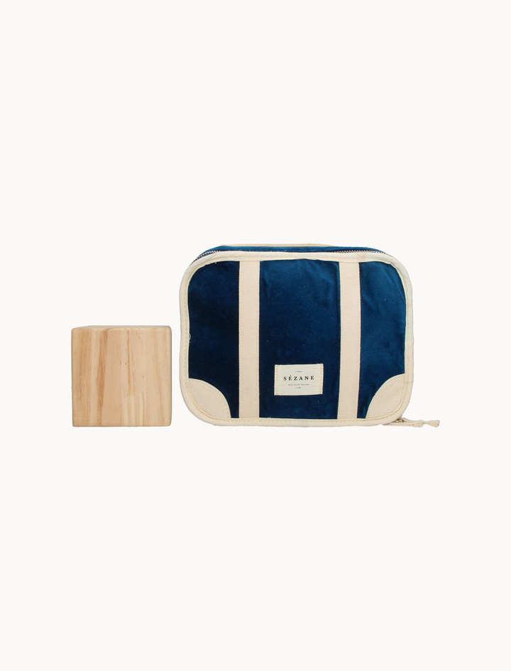 Trousse de Toilette Bleue et Blanche - Taille T.U. de la marque Sézane | PARAD92155 - Vendu par Paradigme - Image 3