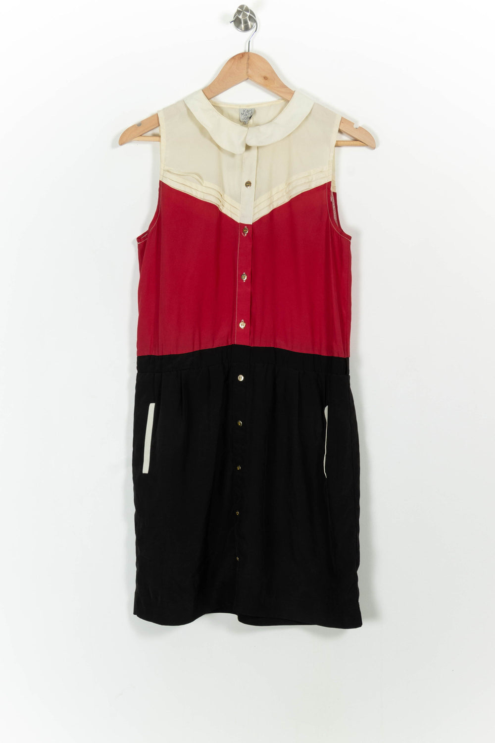 Robe Sans Manches Écrue Rouge et Noire - Taille S/36 de la marque Karl Marc John | PARAD92159 - Vendu par Paradigme - Image 2