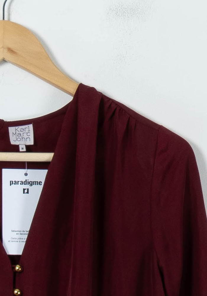 Robe Courte Bordeaux - Taille M/38 de la marque Karl Marc John | PARAD92160 - Vendu par Paradigme - Image 3
