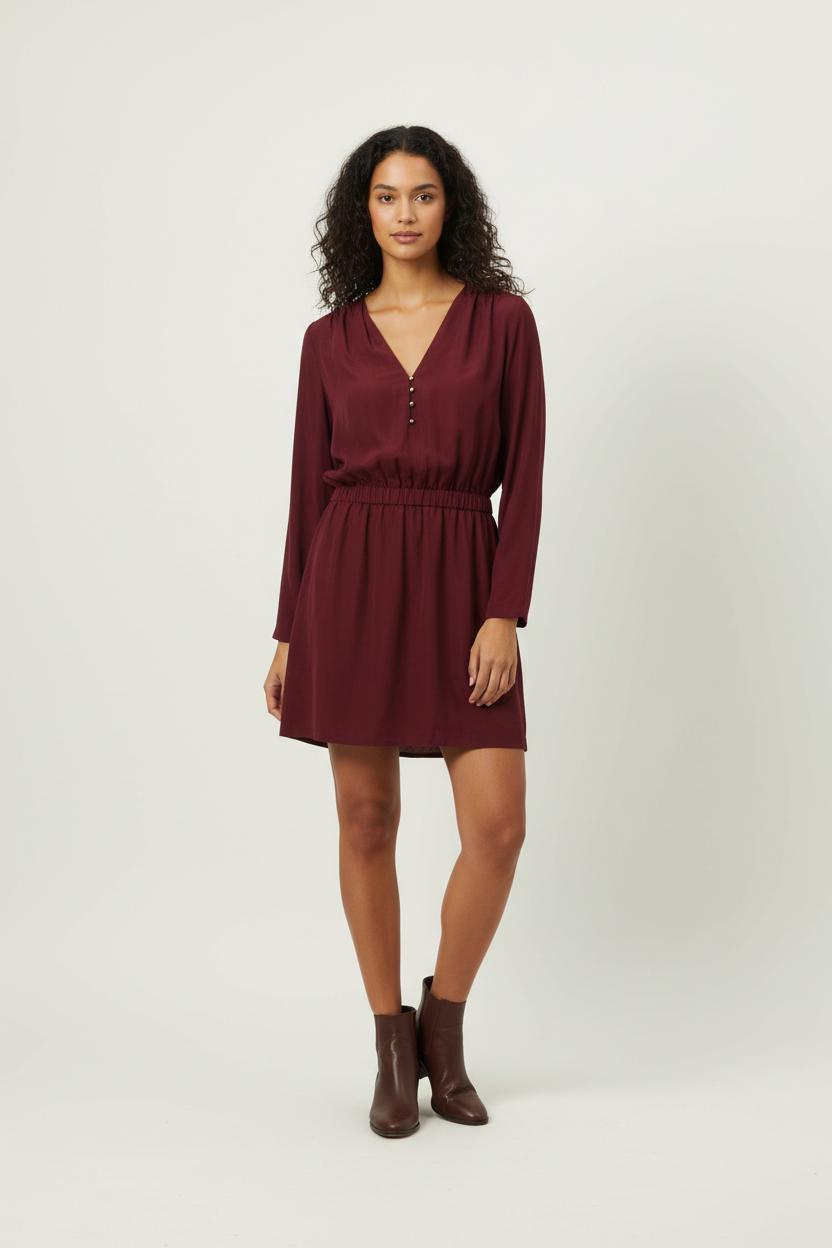 Robe Courte Bordeaux - Taille M/38 de la marque Karl Marc John | PARAD92160 - Vendu par Paradigme - Image 1