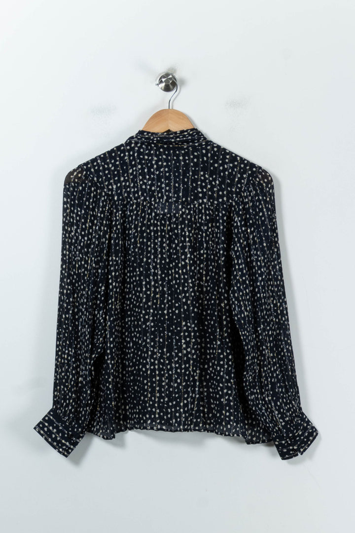 Blouse Bleue et Blanche - Taille S/36 de la marque Tara Jarmon | PARAD92166 - Vendu par Paradigme - Image 4