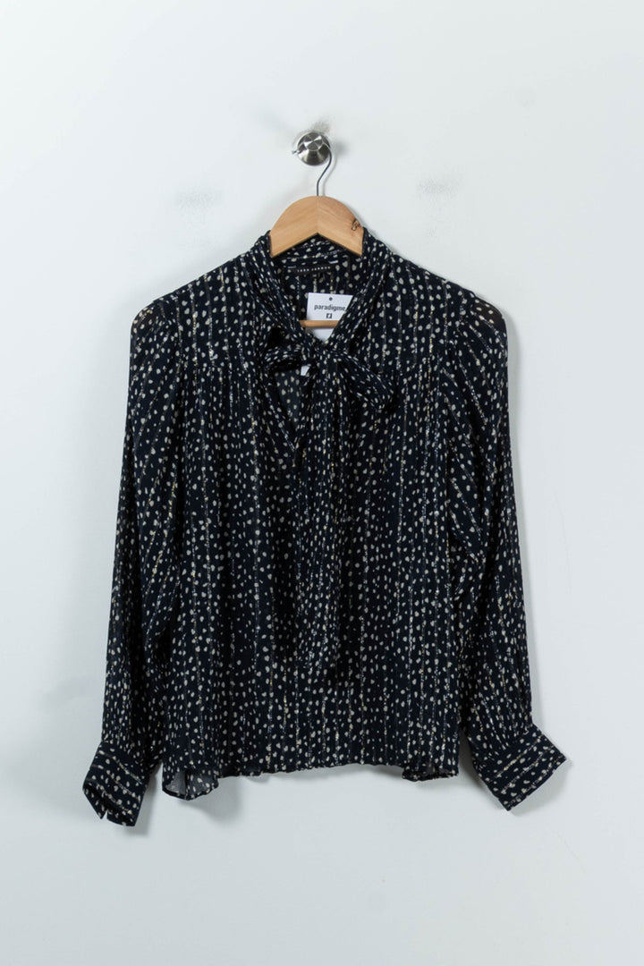 Blouse Bleue et Blanche - Taille S/36 de la marque Tara Jarmon | PARAD92166 - Vendu par Paradigme - Image 2